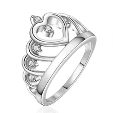 silver plated wedding rings Insets Crown anel masculino sport 65 ELY