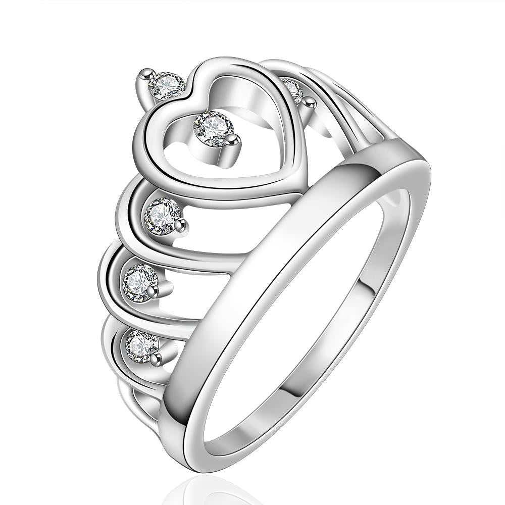 silver plated wedding rings Insets Crown anel masculino sport 65 ELY
