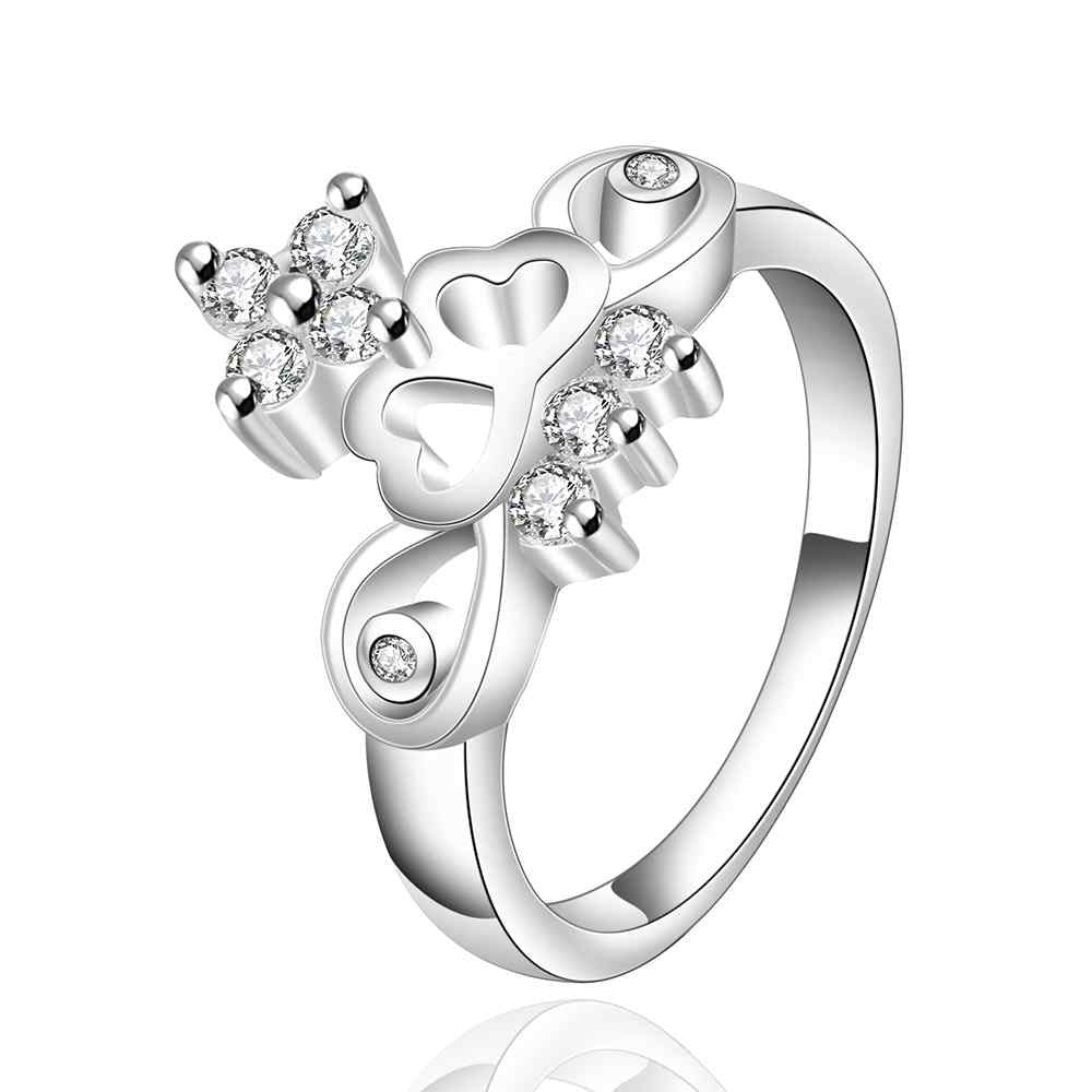 silver rings bean stone opal jewelry display 6 ELY