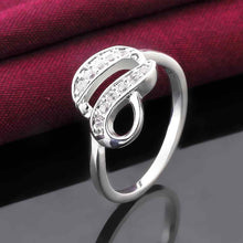 silver rings bean stone opal jewelry display 6 ELY
