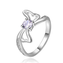 silver rings white bow sed anillos bear Jewelry European Style 18 ELY