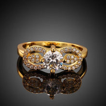 18K Gold Plating ring insets bow anillos bear diy SKGR 41 ELY