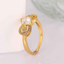 18K Gold Plating ring insets bow anillos bear diy SKGR 41 ELY