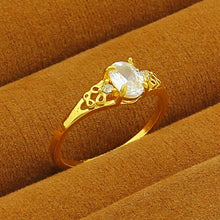 18K Gold Plated rings thin white rock men ring Personalized YHDR 26 ELY