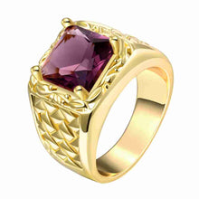 18k gold plated rings Hollow edge crystal package anel feminino Elegant ELY