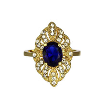 18k gold plated wedding rings insets sapphire opal men jewelry187 ELY