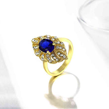 18k gold plated wedding rings insets sapphire opal men jewelry187 ELY