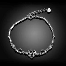 925 sterling silver bracelet men Flower pulseras mujer bijoux STVH 67 ELY