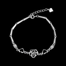 925 sterling silver bracelet men Flower pulseras mujer bijoux STVH 67 ELY