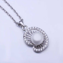 Austrian Crystal collar necklace shell pear gros collier femme horloge 52 ELY