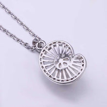 Austrian Crystal collar necklace shell pear gros collier femme horloge 52 ELY