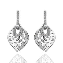 Austrian Crystal earrings yellow hollow stud earrings orecchini love 141 ELY