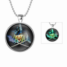 Glowing in the dark pendant necklace white lady tenis masculino floating charms318 ELY