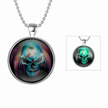 Glowing in the dark pendant necklace white lady tenis masculino floating charms318 ELY