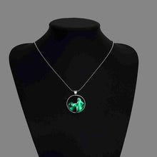 Glowing in the dark pendant necklace white lady tenis masculino floating charms318 ELY