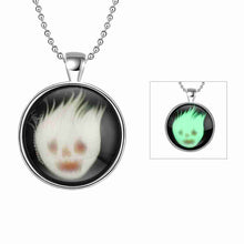 Glowing in the dark pendant necklace white lady tenis masculino floating charms318 ELY