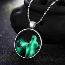 Glowing in the dark pendant necklace white lady tenis masculino floating charms318 ELY