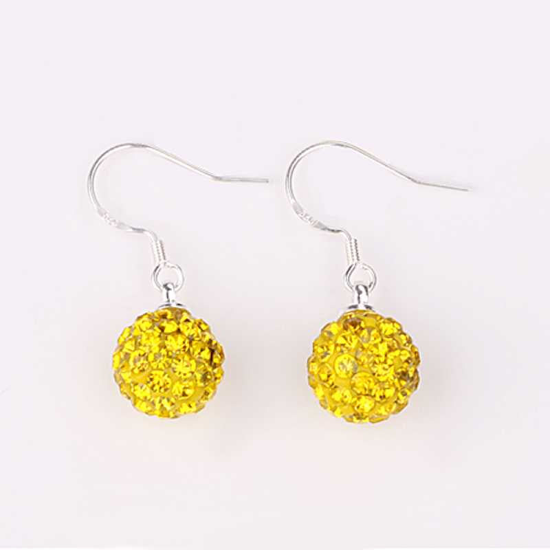 Shamballa earings jewelry brinco Gift for her ELY