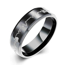 Titanium Steel rings wave men ring Hand Madeball TSGR 19 ELY