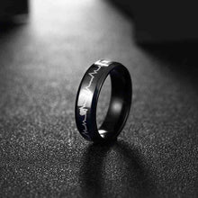 Titanium Steel rings wave men ring Hand Madeball TSGR 19 ELY