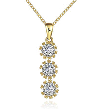 acessorios para mulher necklace women Three flower pendant collares collier plastron218 ELY