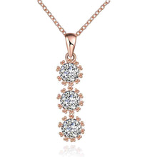 acessorios para mulher necklace women Three flower pendant collares collier plastron218 ELY