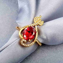 acessorios para mulher rings for men Hollow heart jewels men ring ruby jewelry161 ELY