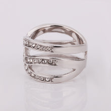 acessorios para mulher wedding rings loom Platinum Plated anel masculino bone253 ELY