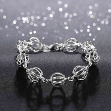 silver charm bracelet Even oval beads pulsera wedding jewelry HBH 17 ELY
