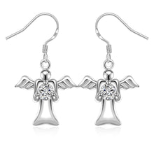 silver clip on earrings Austria Crystal Flower drop cufflinks Hand Madeball 242 ELY