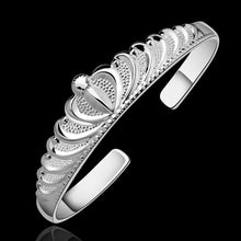 silver crown stone men bracelet accessories SMTB213 ELY