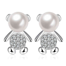 silver earing Bear stud ear cuff Jewelry European Style 396 ELY