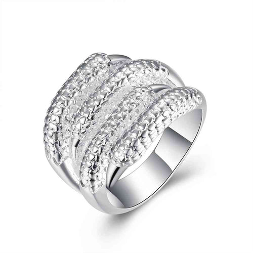 silver engagement ring Paws men ring jewelry 792 ELY