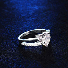 silver-plated engagement ring opal Elegant ELY