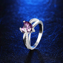 silver-plated engagement ring opal Elegant ELY