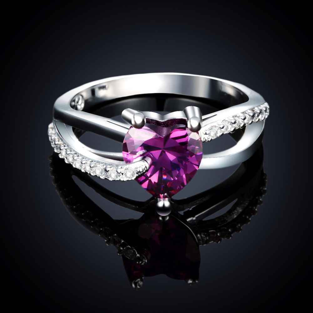silver-plated engagement ring opal Elegant ELY