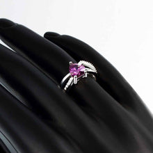 silver-plated engagement ring opal Elegant ELY