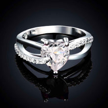 silver-plated engagement ring opal Elegant ELY