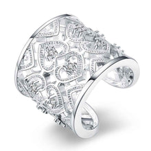 silver ring Insets Multi Heart men ring Factory 1 6 ELY