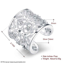 silver ring Insets Multi Heart men ring Factory 1 6 ELY