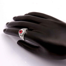 silver rings for men Inlaid stone hollow opal jewerly accessories1 8 ELY