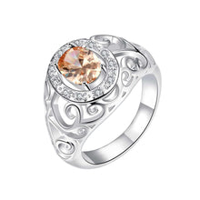 silver rings for men Inlaid stone hollow opal jewerly accessories1 8 ELY
