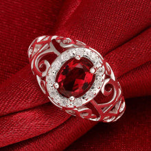 silver rings for men Inlaid stone hollow opal jewerly accessories1 8 ELY