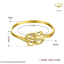 Beautiful 18K Gold Plating Coil connected men bracelet ELY