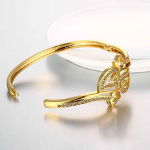 Beautiful 18K Gold Plating Coil connected men bracelet ELY