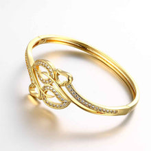 Beautiful 18K Gold Plating Coil connected men bracelet ELY