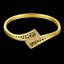 Beautiful 18K Gold Plating Hollow geometry men bracelet Jewelry European Style ELY