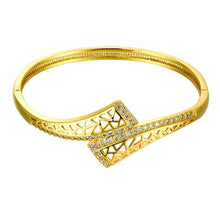 Beautiful 18K Gold Plating Hollow geometry men bracelet Jewelry European Style ELY