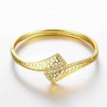 Beautiful 18K Gold Plating Hollow geometry men bracelet Jewelry European Style ELY