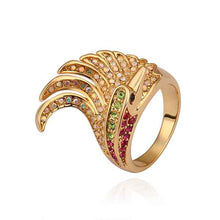 Beautiful 18K Gold Plating engagement ring gold Pteris opal men jewelry227 ELY